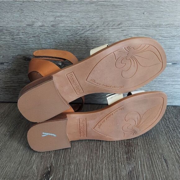 EUC Franco Sarto Palesa Sandal Tan Cream Size 8.5 - Picture 7 of 8